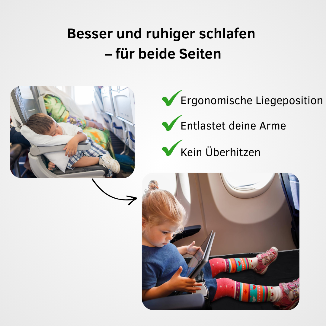 TravelBaby - Das tragbare Flugzeugbett für Kleinkinder
